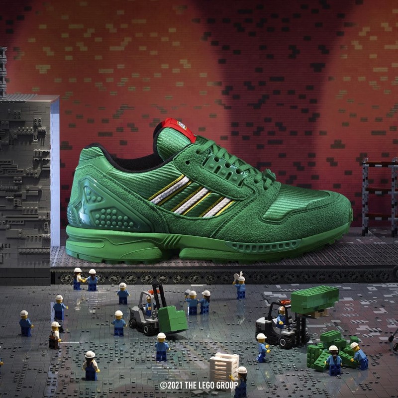 LEGO x adidas ZX 8000 Green | FY7082 | Grailify